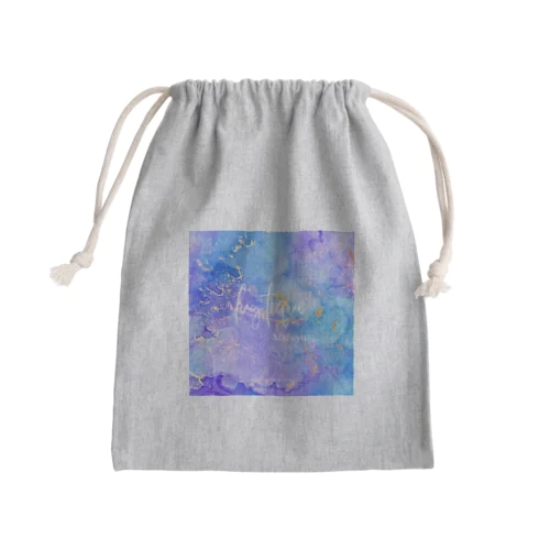 ルミナス手描き水彩画アート Mini Drawstring Bag