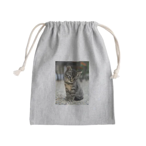 猫ねこしい Mini Drawstring Bag