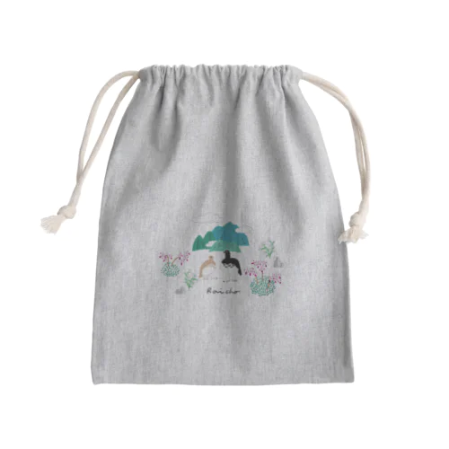 雷鳥と出会う夏山 Mini Drawstring Bag