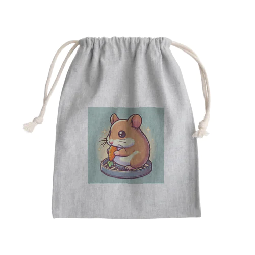 可愛いハムスター Mini Drawstring Bag