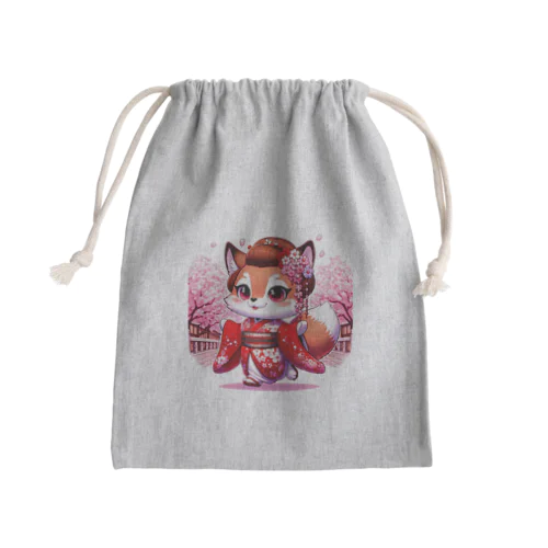舞妓んちゃん Mini Drawstring Bag