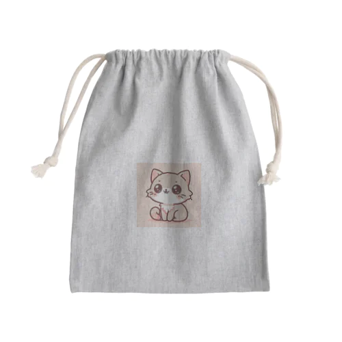 遊び心満載のかわいい子猫 Mini Drawstring Bag