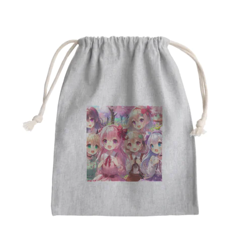 美少女 Mini Drawstring Bag