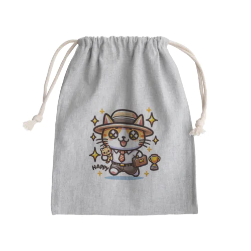 忙しそうな猫2 Mini Drawstring Bag