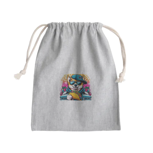 ゴクウちゃんとタコス　time Mini Drawstring Bag