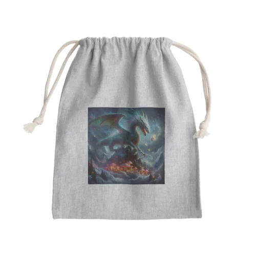 幻想な雰囲気のドラゴン1 Mini Drawstring Bag