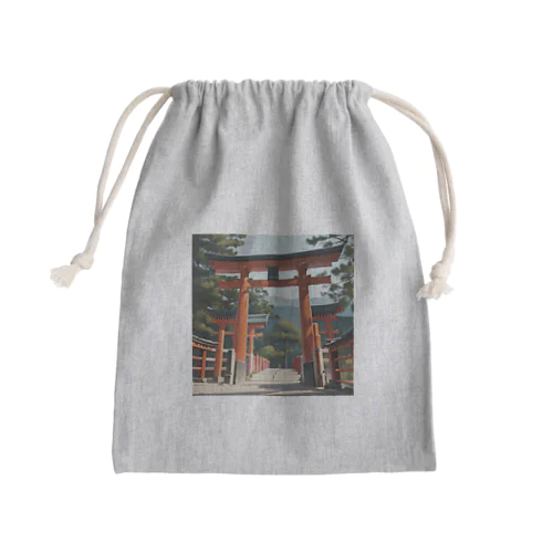 鳥居 Mini Drawstring Bag