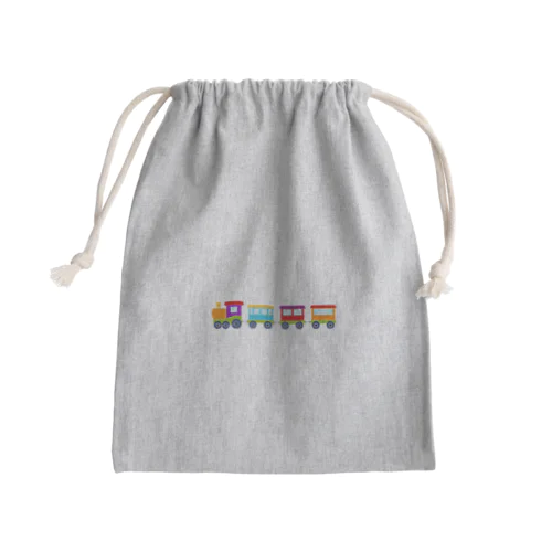 カラフルでんしゃ Mini Drawstring Bag