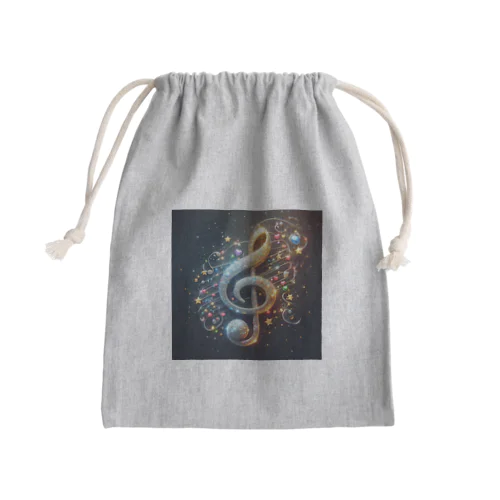 きらきら音符 Mini Drawstring Bag