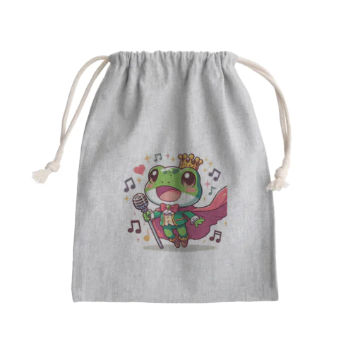 歌うカエルの王子様 Mini Drawstring Bag