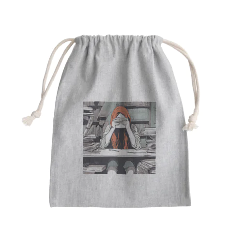 悲壮感 Mini Drawstring Bag