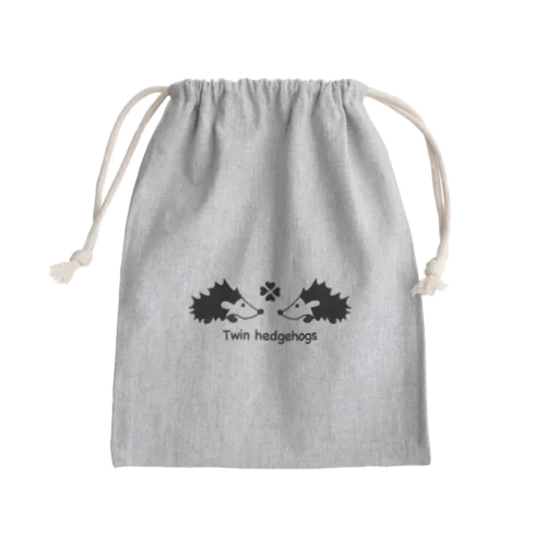 twinhedgehogs Mini Drawstring Bag