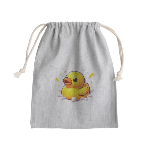 可愛い黄色いアヒル😍 Mini Drawstring Bag