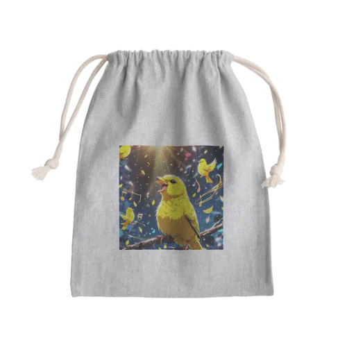 オーケストラ演奏インコ Mini Drawstring Bag