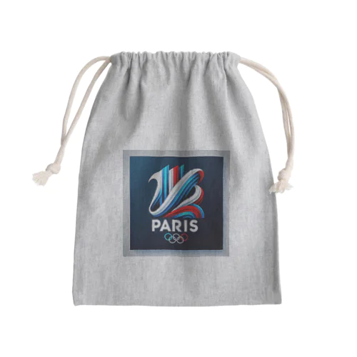 パリ2024オリンピック イメージグッズ - スタイリッシュでエコな記念品 Mini Drawstring Bag