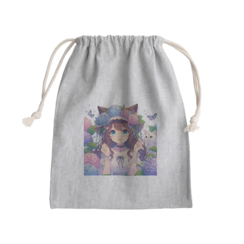 ねこニコばん Mini Drawstring Bag