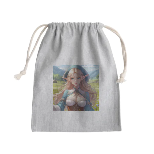 エルフ　魔法使い Mini Drawstring Bag