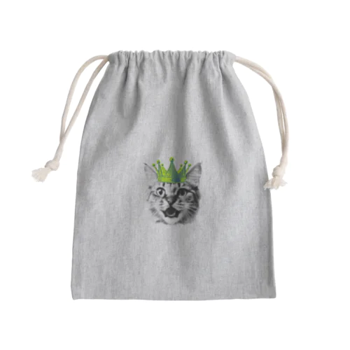 王子様にゃ Mini Drawstring Bag