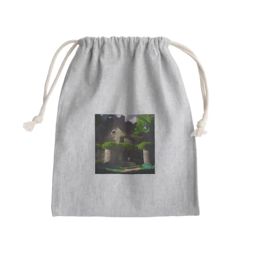 石造りのおうち Mini Drawstring Bag