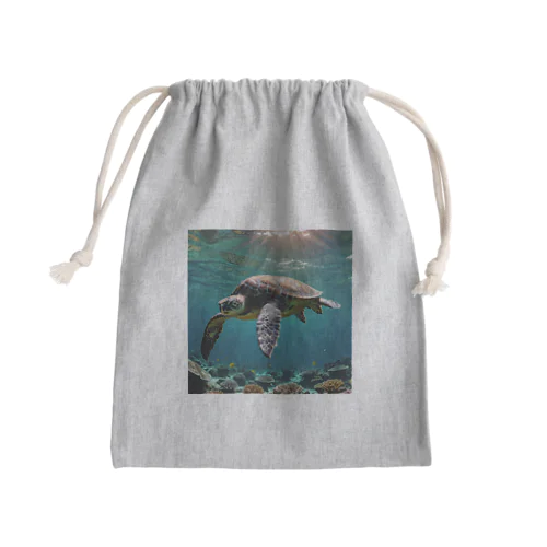 Sea Turtle Mini Drawstring Bag