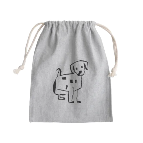 下手くそな犬 Mini Drawstring Bag