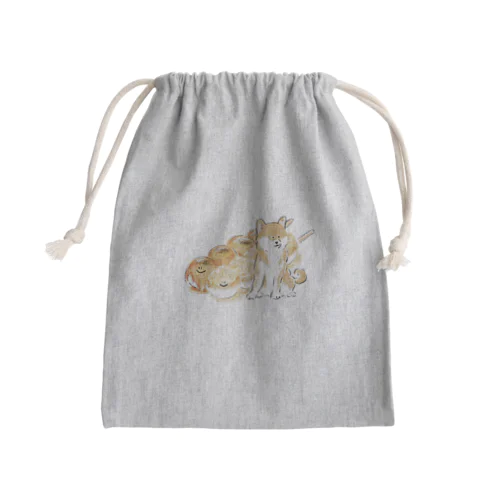 柴犬とだんご　みたらしときなこ Mini Drawstring Bag