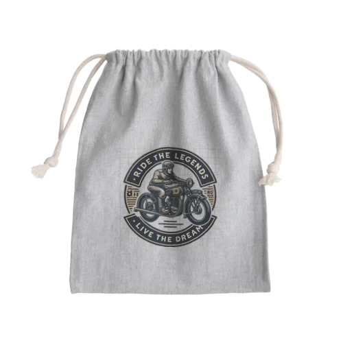 Ride the legends  Mini Drawstring Bag