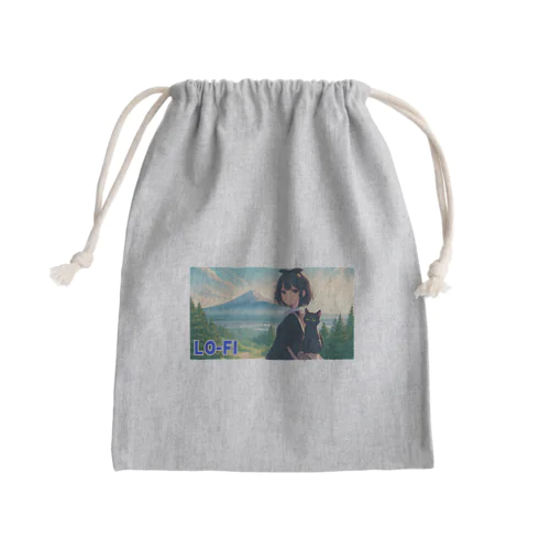 時空の旅猫アルトとミアと神秘の山 Mini Drawstring Bag