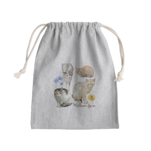 にゃーいちみ Mini Drawstring Bag