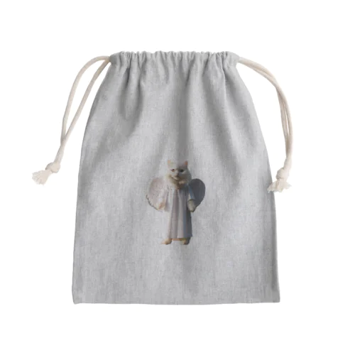 かわいい天使の子猫と悪魔の子猫 Mini Drawstring Bag