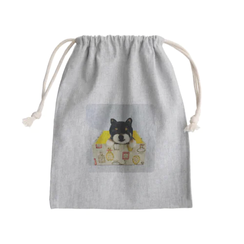 黒柴むさし Mini Drawstring Bag