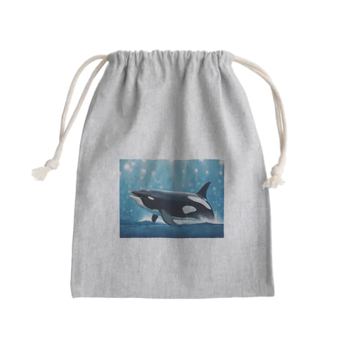 海界の王者シャチ(小物) Mini Drawstring Bag