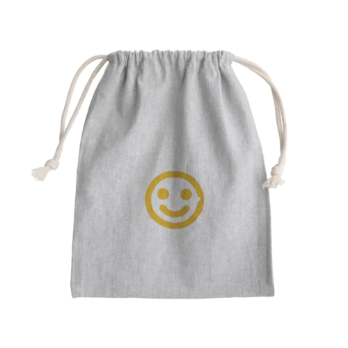 可愛い笑顔 幸せ 平和 Mini Drawstring Bag