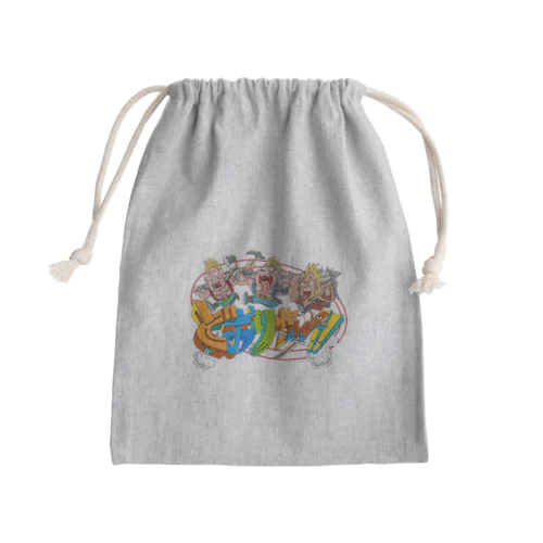 爆走する暴徒のモヒカン達 Mini Drawstring Bag