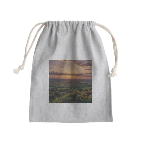 日没の風景 Mini Drawstring Bag