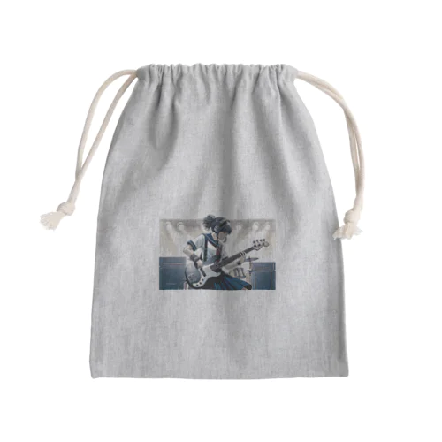 ビリビリ！ノリノリ！ベースガール Mini Drawstring Bag