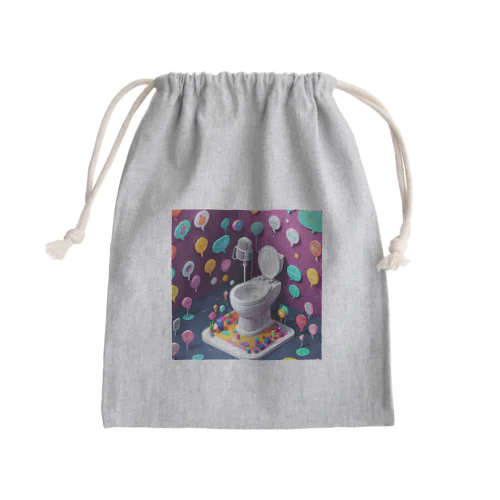 話すトイレ Mini Drawstring Bag