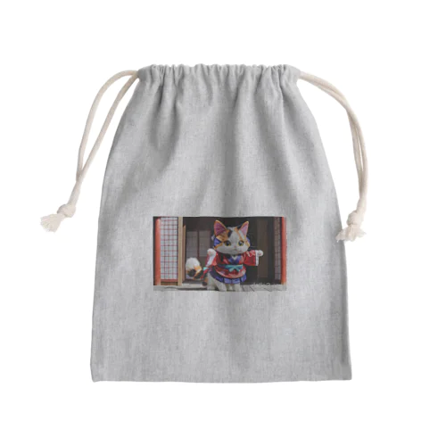 三毛猫のグッズ Mini Drawstring Bag