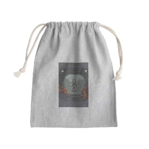 宇宙猫 Mini Drawstring Bag