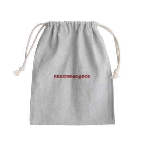 AKKEMOODYGOD (Name Logo) Mini Drawstring Bag