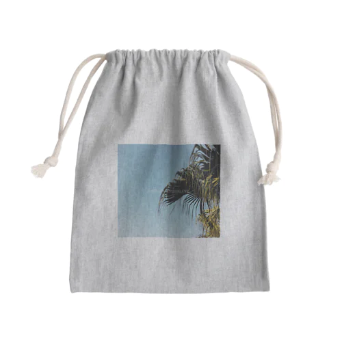 Okinawanderlust palm tree Mini Drawstring Bag