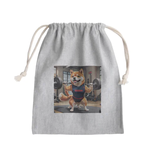 スクワットするシバイヌくん Mini Drawstring Bag