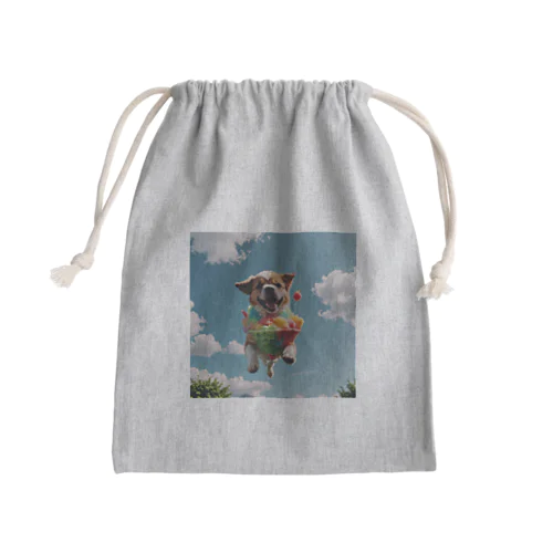 空飛ぶワンダフル犬 Mini Drawstring Bag