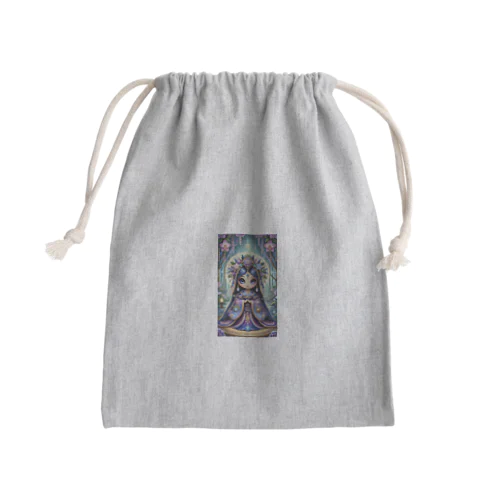 kokeshi dolls神のしもべ天乙 Mini Drawstring Bag