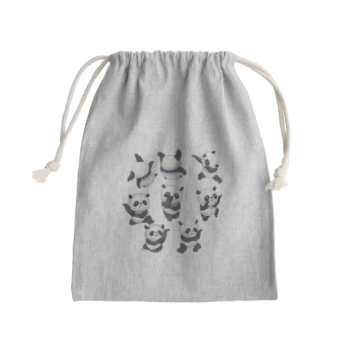 蛇拳のパンダちゃん Mini Drawstring Bag