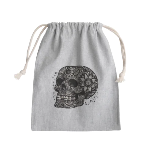 SKULL002 Mini Drawstring Bag