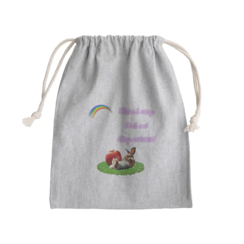 「心のリセット」 Mini Drawstring Bag