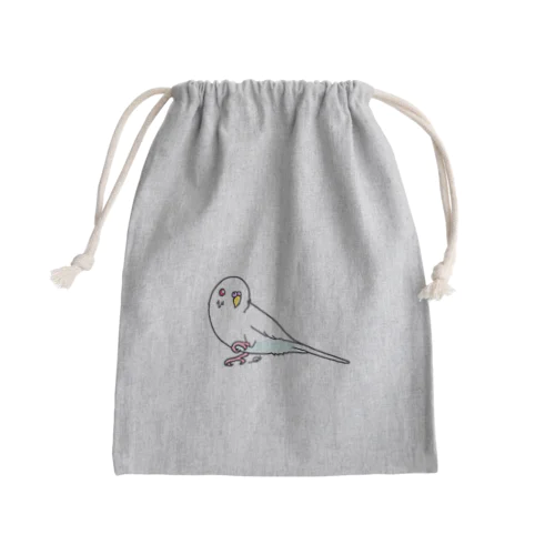 白インコ Mini Drawstring Bag