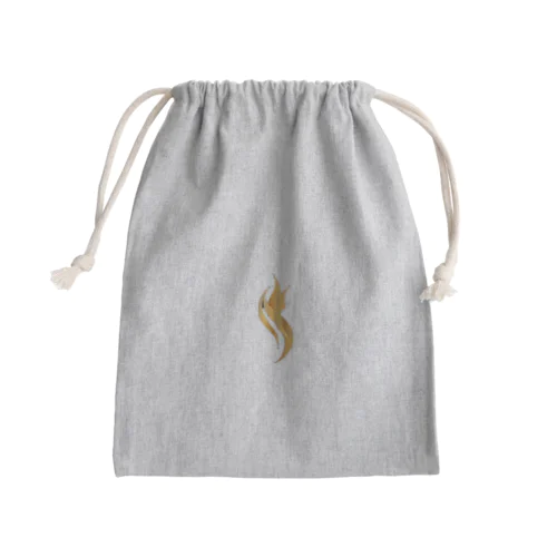 ゴールドロゴ Mini Drawstring Bag