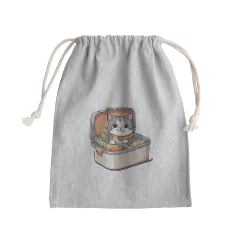 キャットランチボックス Mini Drawstring Bag